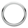 14k White Gold 8mm Knife Edge Comfort Fit Band, Size 12