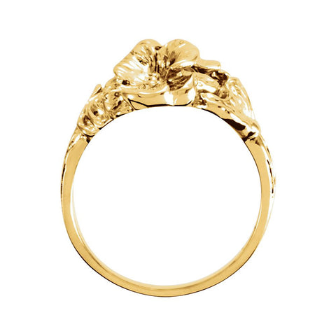 14k Yellow Gold Freeform Ring, Size 6
