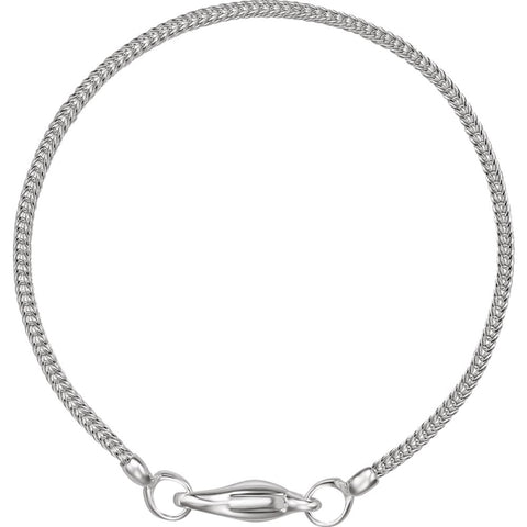 Sterling Silver Foxtail Mesh 7" Bracelet
