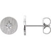 Sterling Silver 0.02 ctw. Diamond Earrings