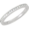 1/2 CTTW Wedding Band Ring for the Matching Engagement Ring in Platinum ( Size 6 )