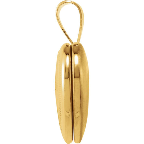 Gold Plated & Sterling Silver Locket with Cross