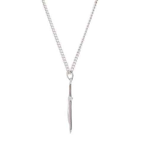 Sterling Silver 30x17.5mm Methodist Cross 24" Necklace with Box
