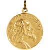 19.50 mm Round St. Jude Thaddeus Pendant Medal in 14K Yellow Gold