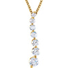 Journey Diamond Necklace (18-Inch) in 14K Yellow Gold