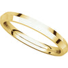 14k Yellow Gold 2.5mm Knife Edge Comfort Fit Band, Size 11