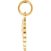14k Yellow Gold Angel Wing Charm with Jump Ring