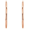 14k Rose Gold 20mm Endless Hoop Earrings