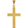 14k Yellow Gold 18x12mm Cross Pendant