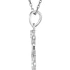 Sterling Silver .03 CTW Diamond Letter "J" Script Initial 18" Necklace