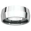 14k White Gold 8mm Knife Edge Comfort Fit Band, Size 12