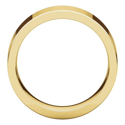 14k Yellow Gold 7mm Flat Comfort Fit Band, Size 14