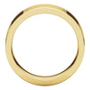 14k Yellow Gold 7mm Flat Comfort Fit Band, Size 9