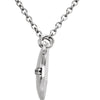 14k Yellow Gold .025 CTW Diamond Circle 16" Necklace