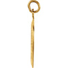 14k Yellow Gold 15x11mm Oval St. Christopher Medal