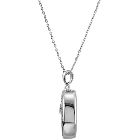 Sterling Silver Handprints Ash Holder Necklace