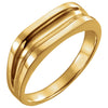 Men's Ring Mounting in 14k Yellow Gold ( Size 10 )