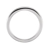14k White Gold Solstice Solitaire® Tapered Bombé Band, Size 6