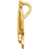 18k Yellow Gold 15mm Flying Holy Spirit Dove Pendant