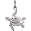 Turtle Dangle or Pendant in Sterling Silver