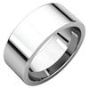 Flat Comfort-Fit Wedding Band Ring in Sterling Silver ( Size 6.5 )