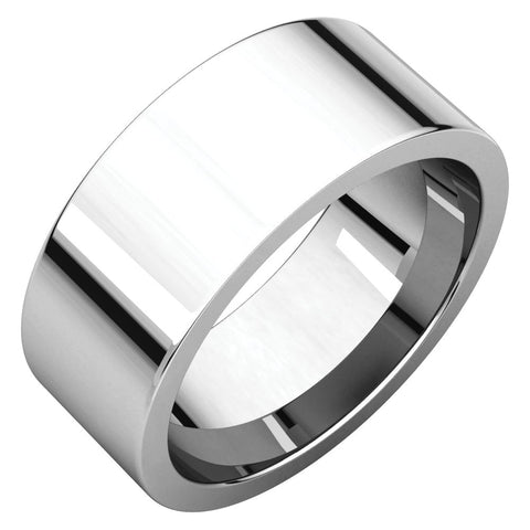 Sterling Silver 8mm Flat Band, Size 7