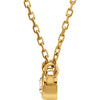 14k Yellow Gold 1/6 CTW Diamond 18" Necklace