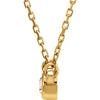 14k Yellow Gold 1/10 CTW Diamond 18" Necklace