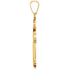 14k Yellow Gold 27.7x14.7mm Cross Pendant