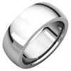 Heavy Comfort-Fit Wedding Band Ring in 14k White Gold ( Size 9.5 )