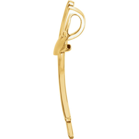 14k Yellow Gold Cross Pendant