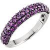 14K White Gold Amethyst Ring (Size 6)