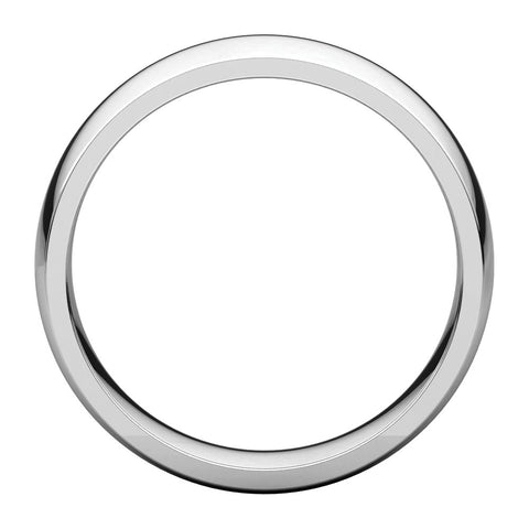 14k White Gold 6mm Light Comfort Fit Band, Size 6