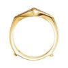 14k Yellow Gold Ring Guard, Size 7