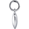 Sterling Silver 15.15x8.9mm Puffed Heart Charm with Jump Ring