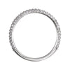 14k White Gold 1/2 CTW Diamond Band, Size 7