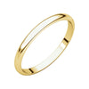02.00 mm Half Round Light Wedding Band Ring in 10k Yellow Gold (Size 8.5 )