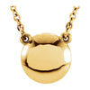 14K Yellow Gold Convex 18-Inch Necklace