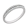 Knife-Edge Anniversary Band in 14k White Gold, Size 7