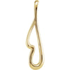 Metal Fashion Pendant in 14k Yellow Gold