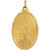 18k Yellow Gold 29x20mm Oval Miraculous Medal