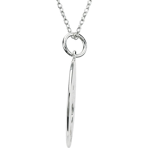Sterling Silver Heart U Back™ Dog Lover Paw Necklace