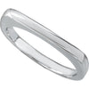 14k White Gold Stackable Ring, Size 7