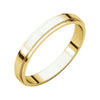 03.00 mm Flat Edge Wedding Band Ring in 18k Yellow Gold (Size 6.5 )