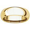 14k Yellow Gold 6mm Comfort Fit Band, Size 5