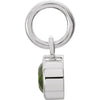Sterling Silver Imitation Peridot Birthstone Charm