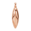 14k Rose Gold 10.85x8.9mm Puffed Heart Charm