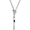 14k White Gold 1/5 CTW Diamond 16" Necklace