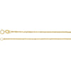 1.25 mm Sparkle Singapore Chain in 14k Yellow Gold ( 16-Inch )
