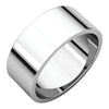 08.00 mm Flat Band in 14K White Gold ( Size 7.5 )